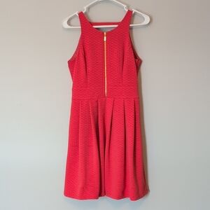 Jessica Simpson | Textured Coral Zipper Dress | 4